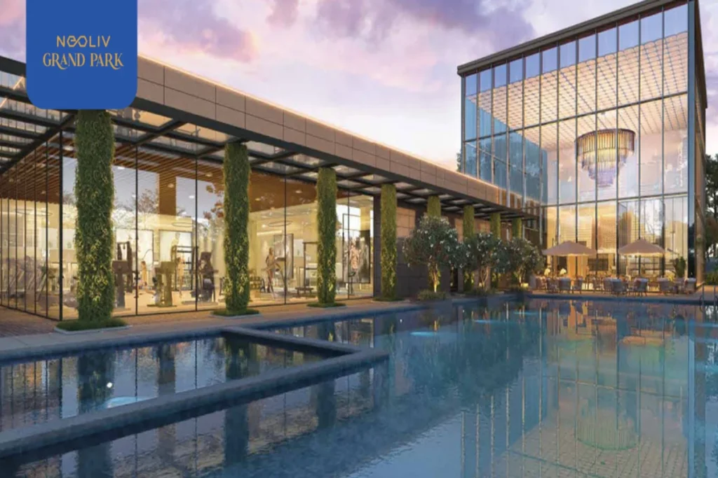 Neoliv Grand Park clubhouse with swimming pool in Kundli Sonipat