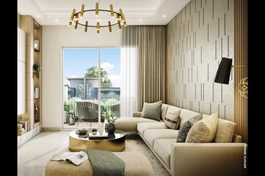 Eldeco Amor villa living room interior