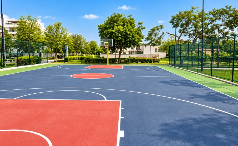 Basketball court at Jindal Global City Sonipat