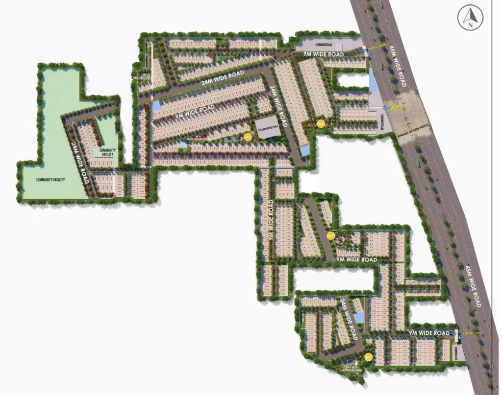 Godrej Green Estate Sector 34 Sonipat residential plot layout