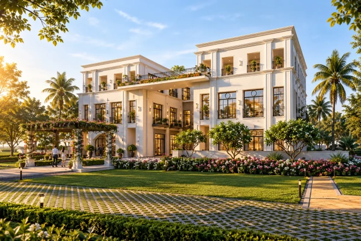 Clubhouse building at Godrej Green Estate, Sonipat