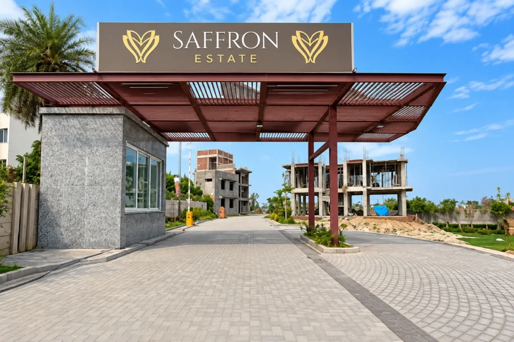 Saffron Estate main gate Sector 35 Sonipat